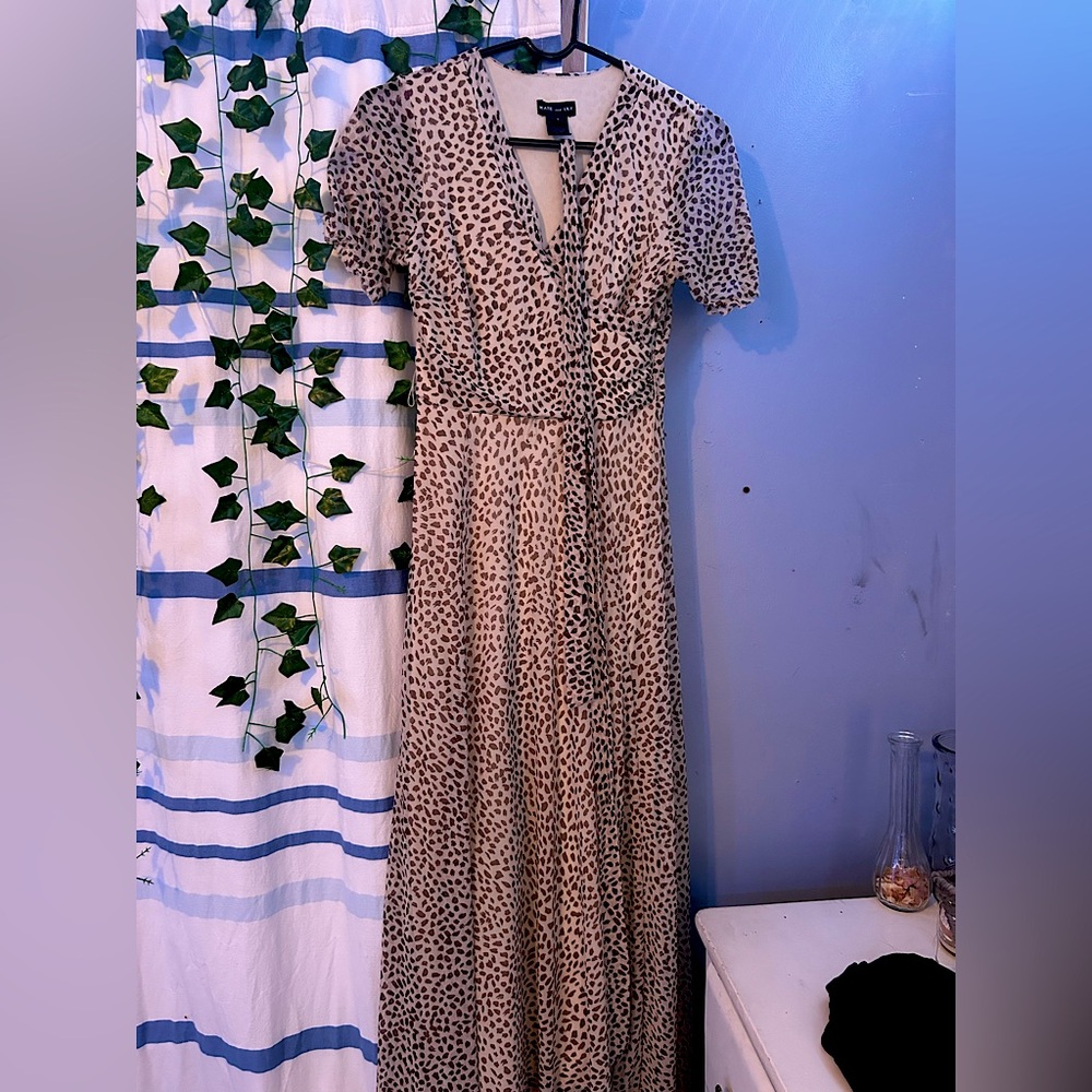 Kate and Lilly maxi length cheetah 
Print  dress